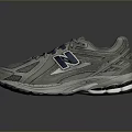 Comfortable Gray And Blue New Balance Sneakers With Mesh Upper And Cushioned Sole