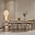 Modern Living And Dining Room Interior With Sofa Dining Table Pendant Lights And Rug