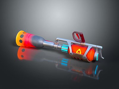 Flame Thrower Flame Gun Homemade Weapon Flamethrower Flame Gun Modern Weapon Hot Weapon Hot Weapon 3d model