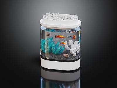 Modern Fish Tank Aquarium Tank Goldfish Tank 3d model