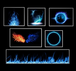 Blue Flame 3d model