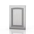 Modern Double Door Panel With Decorative Frame And Wood Grain Texture 3d model