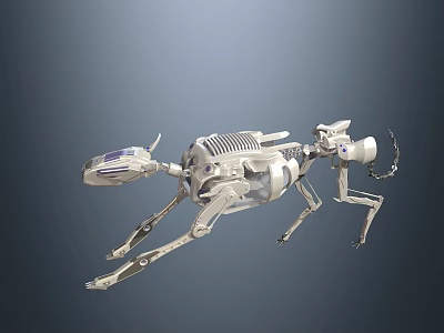 Smart Machine Ant Like Robotic Design Featuring Mechanical Legs Advanced Sensors And Futuristic Appearance 3d model