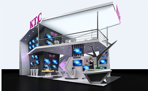 Modern Exhibition Video Audio Equipment Exhibition Booth Exhibition Hall Exhibition Temporary Exhibition Expo 3d model