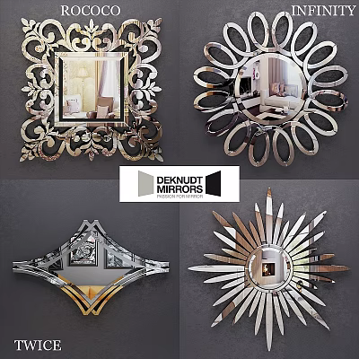 Italian mirror mirror deknudt wall mirror wall decoration 3d model