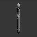 Military Weapon Multi Stage Rocket With White Boosters And Engine Structure Design 3d model