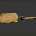Prehistoric Flying Animal Skull with Large Beak and Textured Surface on Dark Background
