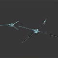 Aerospace Propulsion System Two Black Propellers Design For Space Exploration