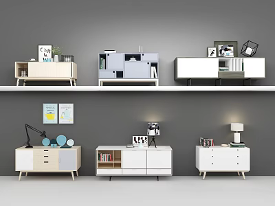 Nordic TV cabinet 3d model