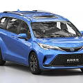 Blue Toyota Sienna MPV With Sunroof Modern Front Fascia And Alloy Wheels