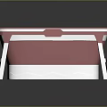 Foldable Pink White Storage Box with Lid for Home Organizing and Collapsible Design