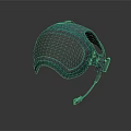Green Safety Helmet With Goggles And Microphone For Daily Protection Use