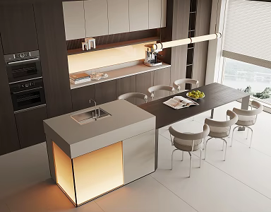 Modern Water Bar 3d model