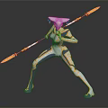 Modern game characters Sci-fi characters Alien characters Alien warriors 3d model