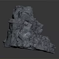 Natural Gray Stone With Rough Surface And Textured Appearance For Decorative Use
