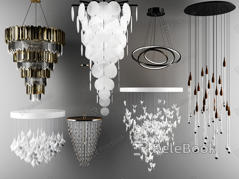 Modern special-shaped chandelier chandelier combination model