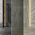 Various Textured Marble Wall And Floor Components With Different Colors And Lighting