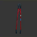 Industrial Heavy Duty Manual Bolt Cutter With Red Long Handle And Blue Grip Tool