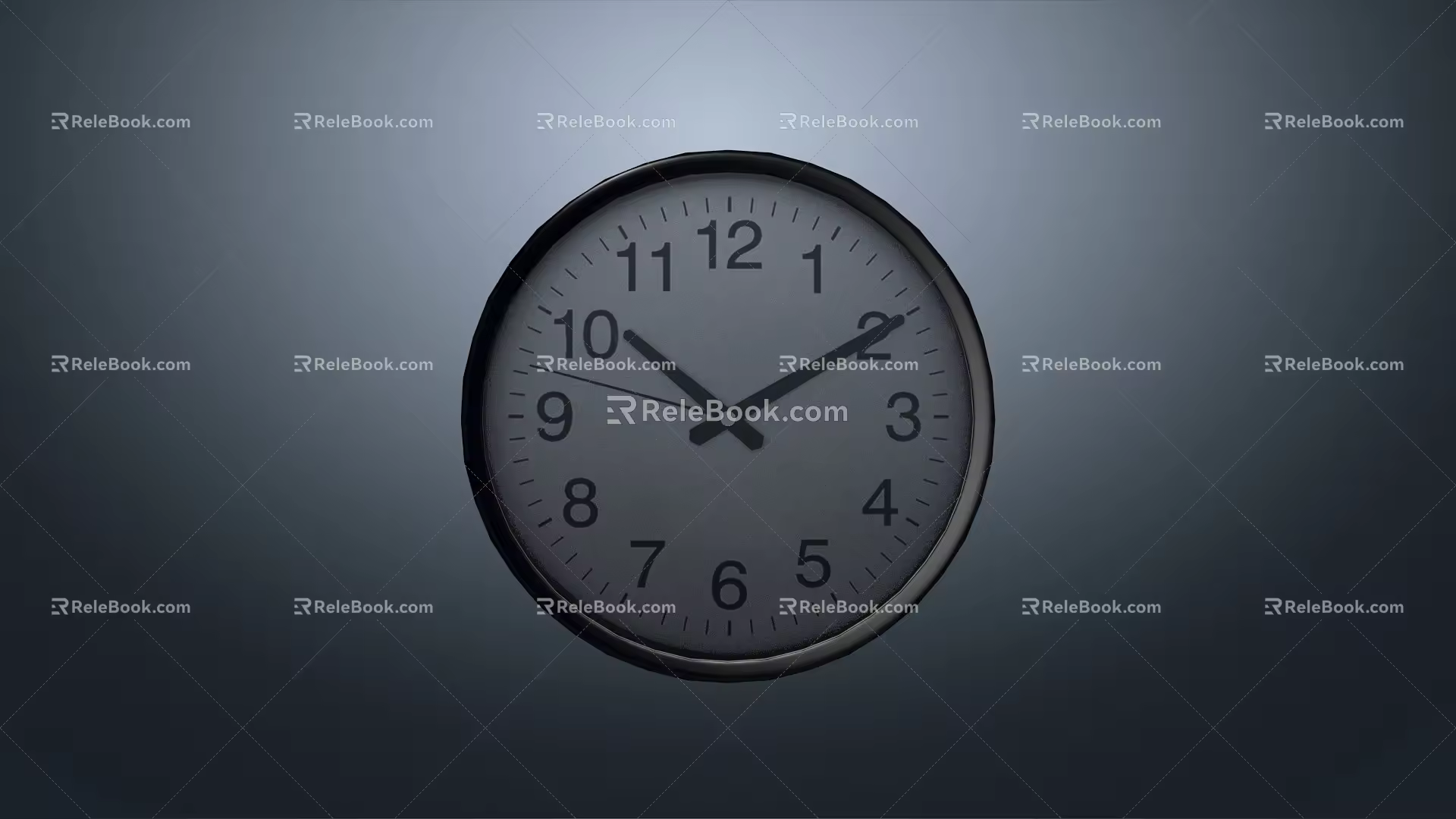 modern wall clock 3d model