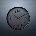 modern wall clock 3d model