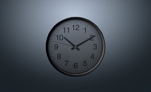 modern wall clock 3d model