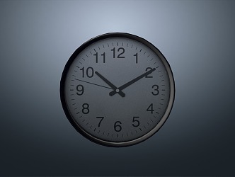 modern wall clock 3d model