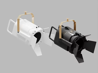 Modern White and Black Downlight Spotlight with Metal Frame for Ceiling Lighting 3d model