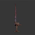 Character Inspired Mythical Creature With Spiked Tail And Slender Legs