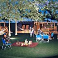 Modern Camping Camping Park View Star Camp Bonfire Party BBQ Camping Tent Chalet Picnic 3d model