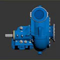Blue Household Water Pump With Efficient Design For Domestic Water Supply