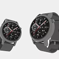 Stylish Black Smart Watches With Digital Dials And Functional Displays For Daily Use