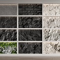 Modern Stone Stone Stone Background Wall Rock Wall Stone Wall Panel Culture Stone 3d model