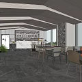 Modern multi-function area 3d model
