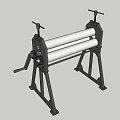 Heavy Duty Metal Sheet Bending Machine With Manual Handle And Steel Rollers