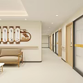 Modern Hospital Outpatient Clinic With Marble Reception Large Windows And Conference Table