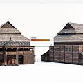 Traditional Rural Self Built House With Wooden Pitched Roof And Balcony