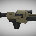 Sci-fi weapon game equipment space weapon light energy particle blasting game props 3d model
