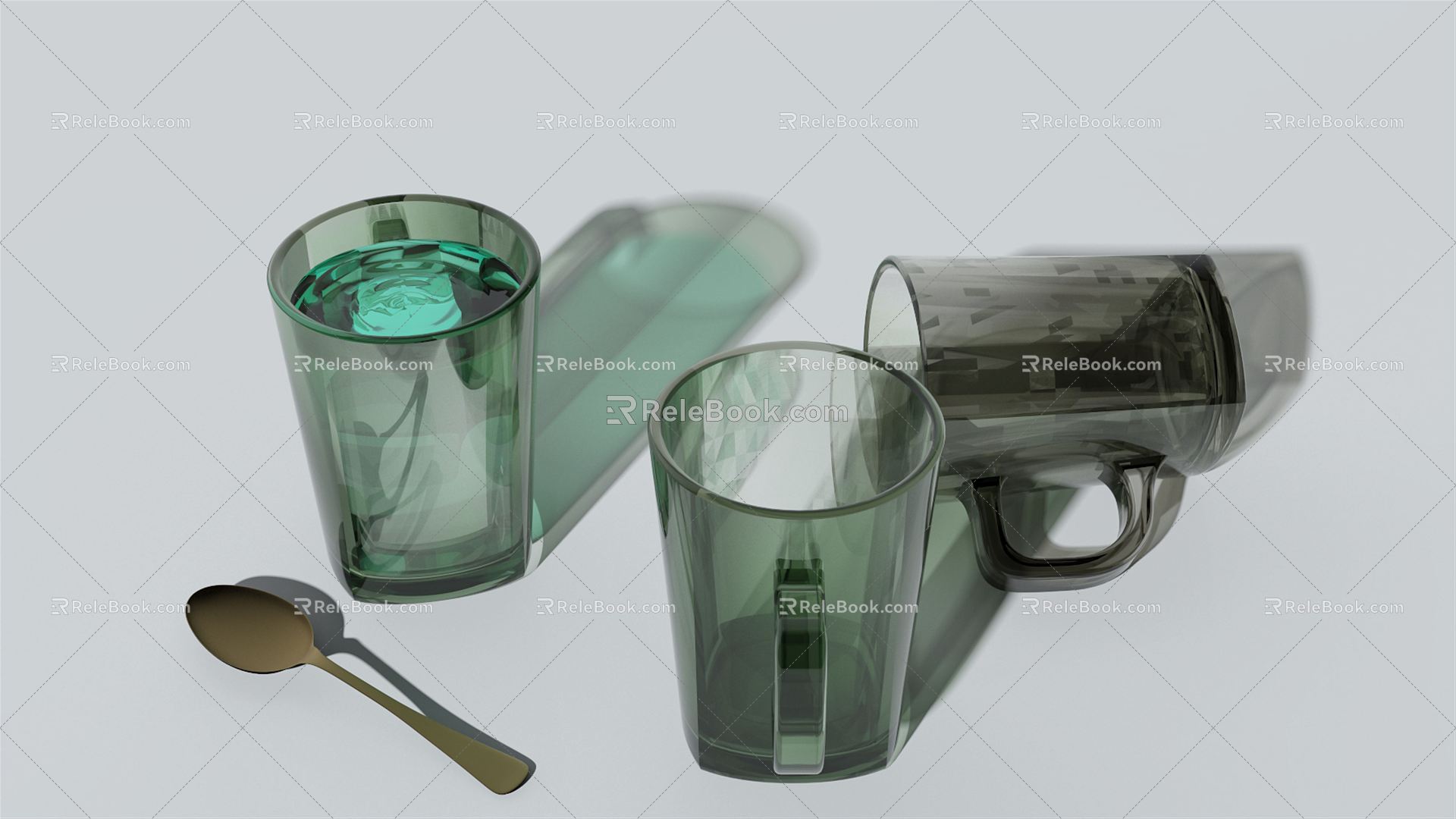 Modern glass 3d model