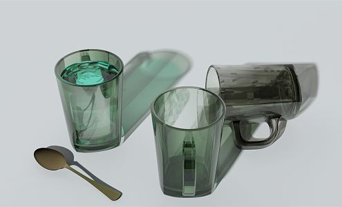 Modern glass 3d model