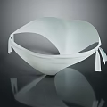 White Minimalist Design Bra With Adjustable Lace Up Straps For Comfortable Wear