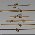 Practical Household Rope With Various Creative Knots For Home Use And Decoration