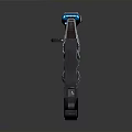 Futuristic Sci Fi Weapon With Metallic Body Scope Barrel And Tactical Grip
