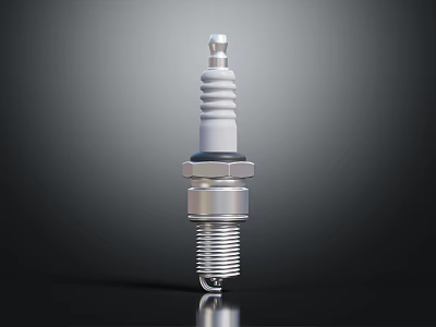 High Performance Hardware Tools Spark Plug With Metal Ceramic Build And Glossy Surface Finish 3d model