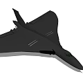 Black Stealth Fighter Jet 3D Model With Sleek Design And Cockpit View 3d model
