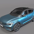 Modern Blue SUV With Black Roof Sleek Body And Stylish Wheel Design