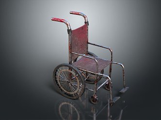 Industrial LOFT Wheelchair Old Wheelchair Electric Climbing Wheelchair Electric Wheelchair 3d model