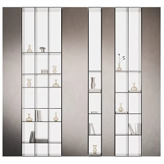 Modern Decorative Cabinet Storage Cabinet Ornaments 3d model