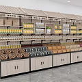 Retail Display Shelves Featuring Multi Tier Racks And Cabinet Doors For Product Storage