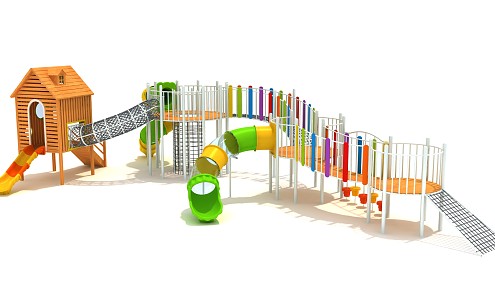 modern slide 3d model