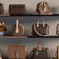 Poliform Handbags Assorted Styles Displayed On Shelves With Classic And Modern Designs